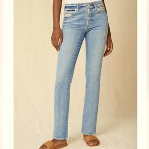 NWOT AMO Tomboy button fly jeans in Charmer wash